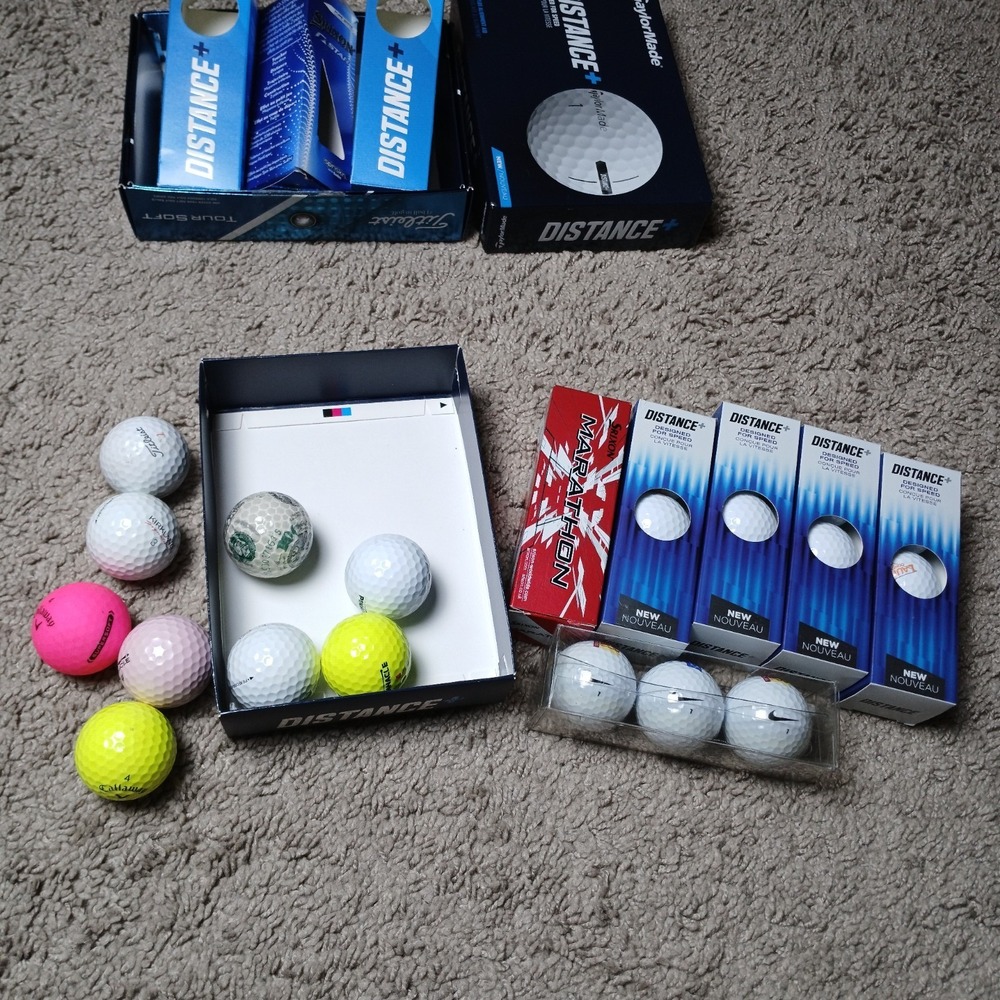 Taylor Made Distance + Nike Marathon‎ Titliest Golf Balls 27 Count-G1